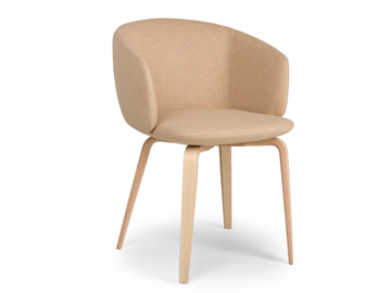 NOT MINI - Upholstered fabric chair with armrests by True Design - view 2